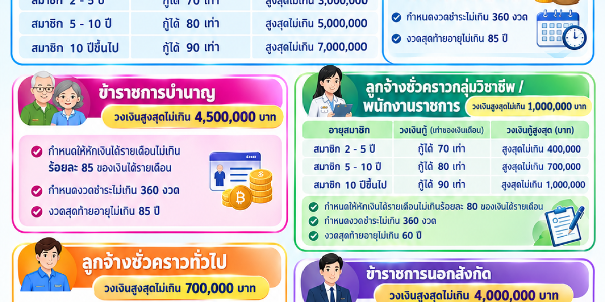 กำหนดหลักเกณฑ์และเงื่อนไขเงินกู้สามัญคลินิกรวมหนี้ทริปเปิลพลัส พ.ศ. 2569